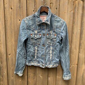 Vintage True Religion Jean Jacket JIMMY Medium Blue